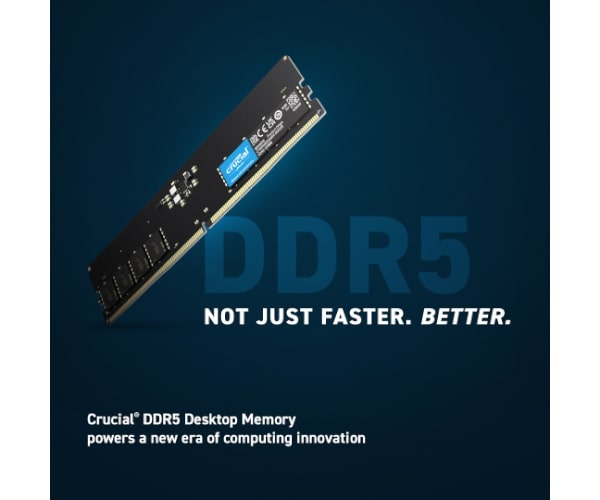 זיכרון למחשב נייח חברת Crucial דגם CT8G48C40U5 8GB DDR5 4800MHz CL40 1 1V